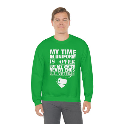 my time in uniform is over Crewneck Sweatshirt