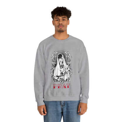 Pray Tattoo Crewneck Sweatshirt