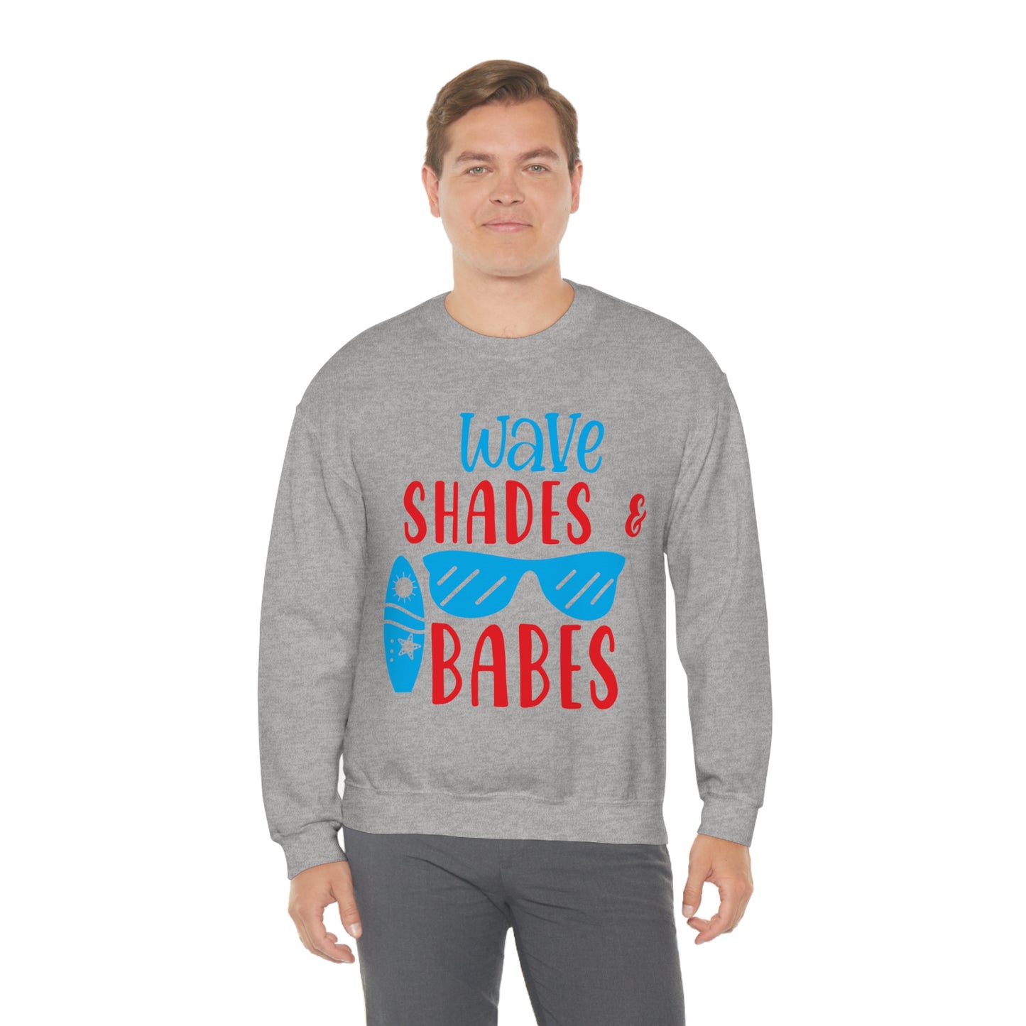 Wave Shades and Babes Crewneck Sweatshirt