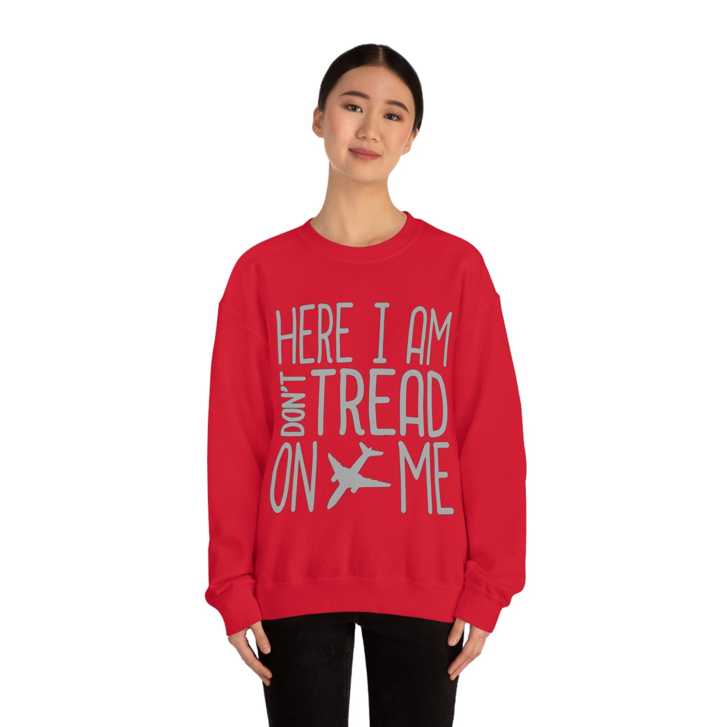 HERE I AM DON'T TREAD ON ME Crewneck Sweatshirt