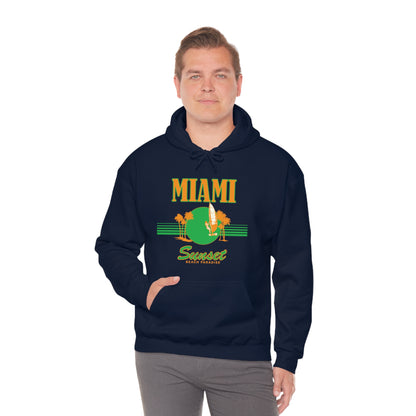 Miami Sunset Beach Paradise Hoodie