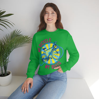 My bicycle_My rules Crewneck Sweatshirt