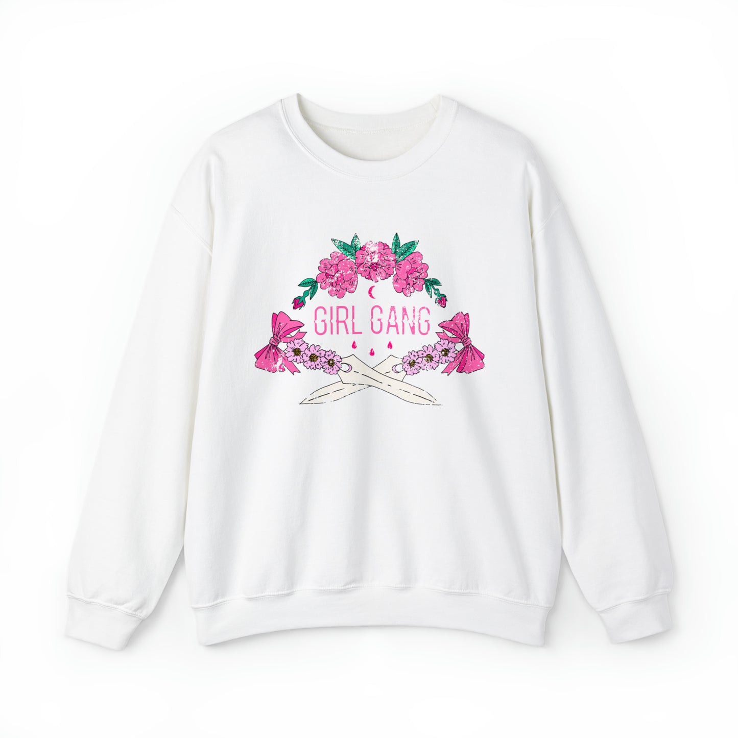 Girl Gang Beauty and Dangerous Crewneck Sweatshirt