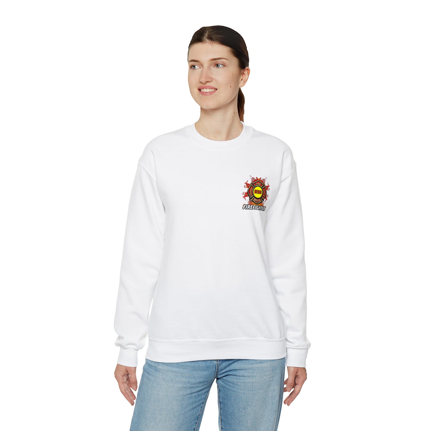 Fire fighter Hero Crewneck Sweatshirt