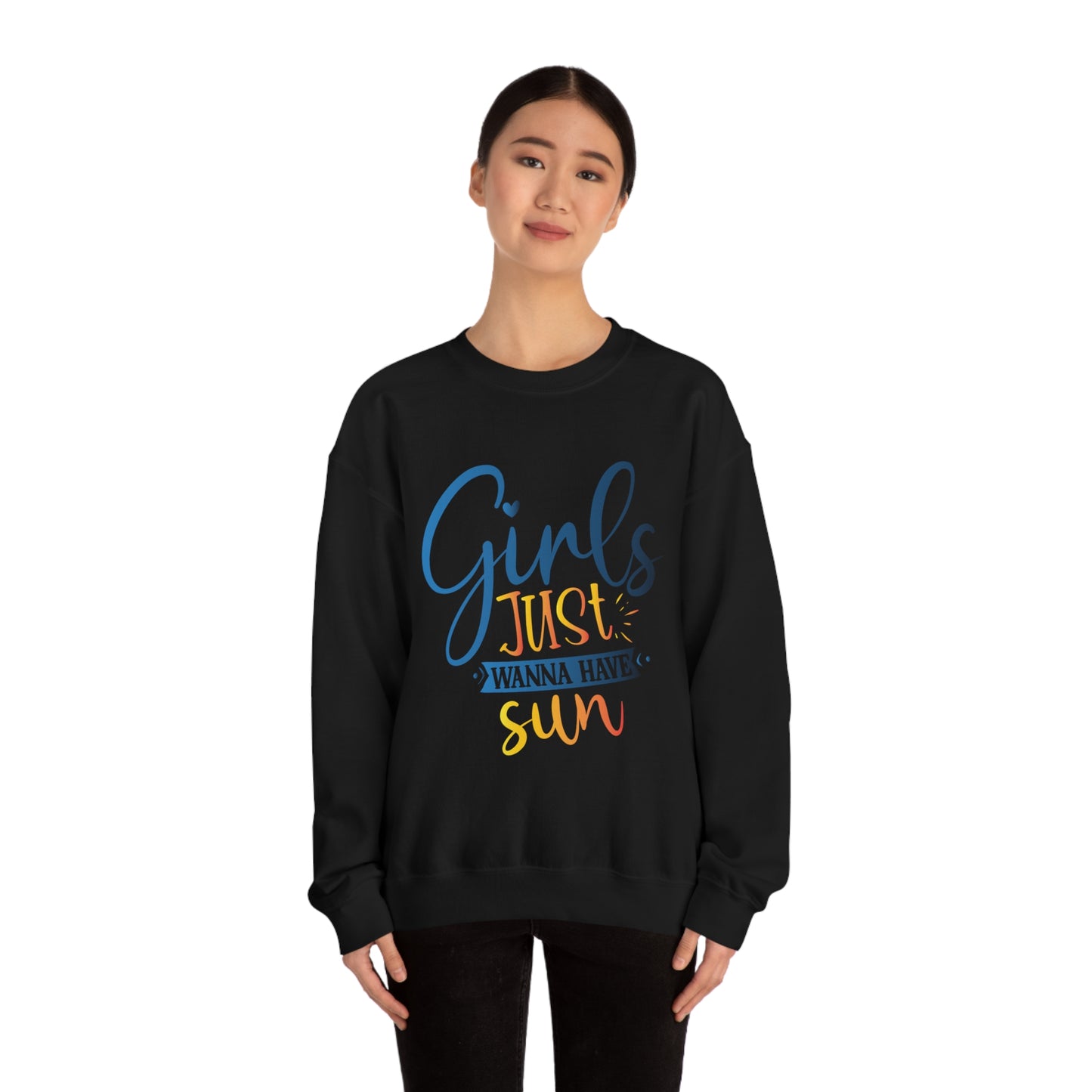 Girls Just Wanna Have Sun Crewneck Sweatshirt