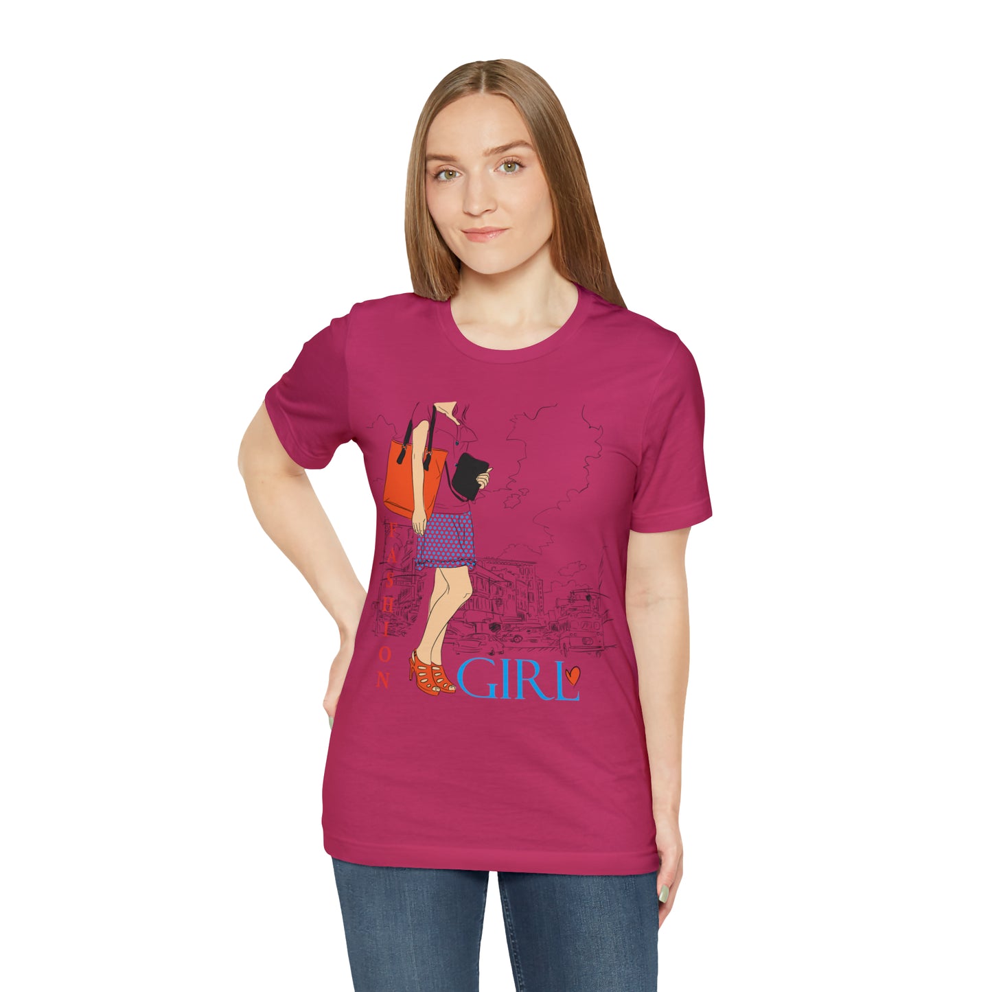 Fashion girl with a bag T-Shirt