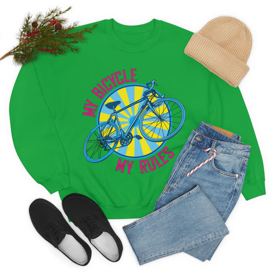 My bicycle_My rules Crewneck Sweatshirt