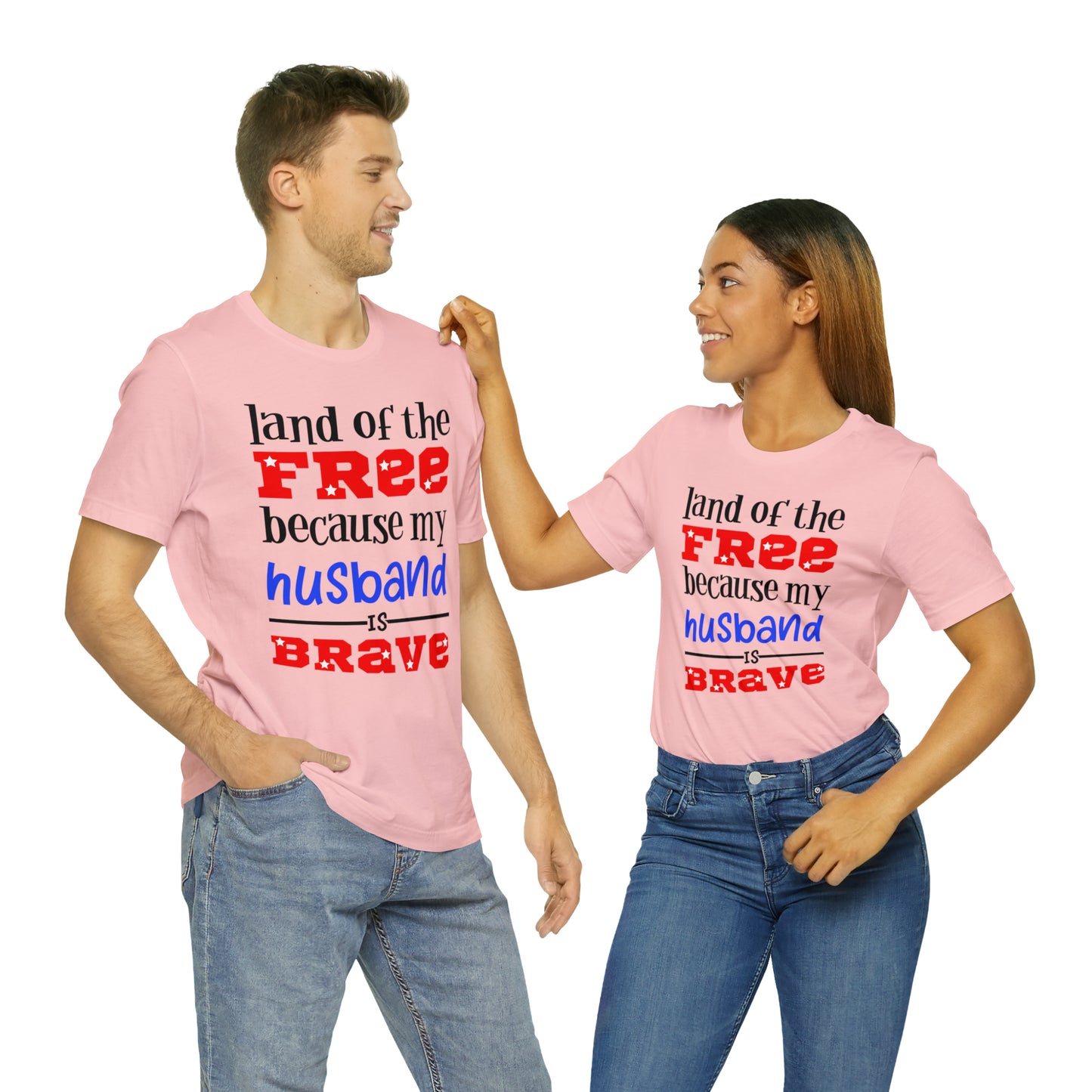 U.S.A the Land of the free Husband T-Shirt