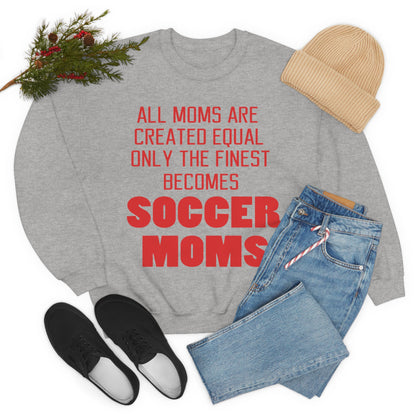 Finest soccer mom Crewneck Sweatshirt