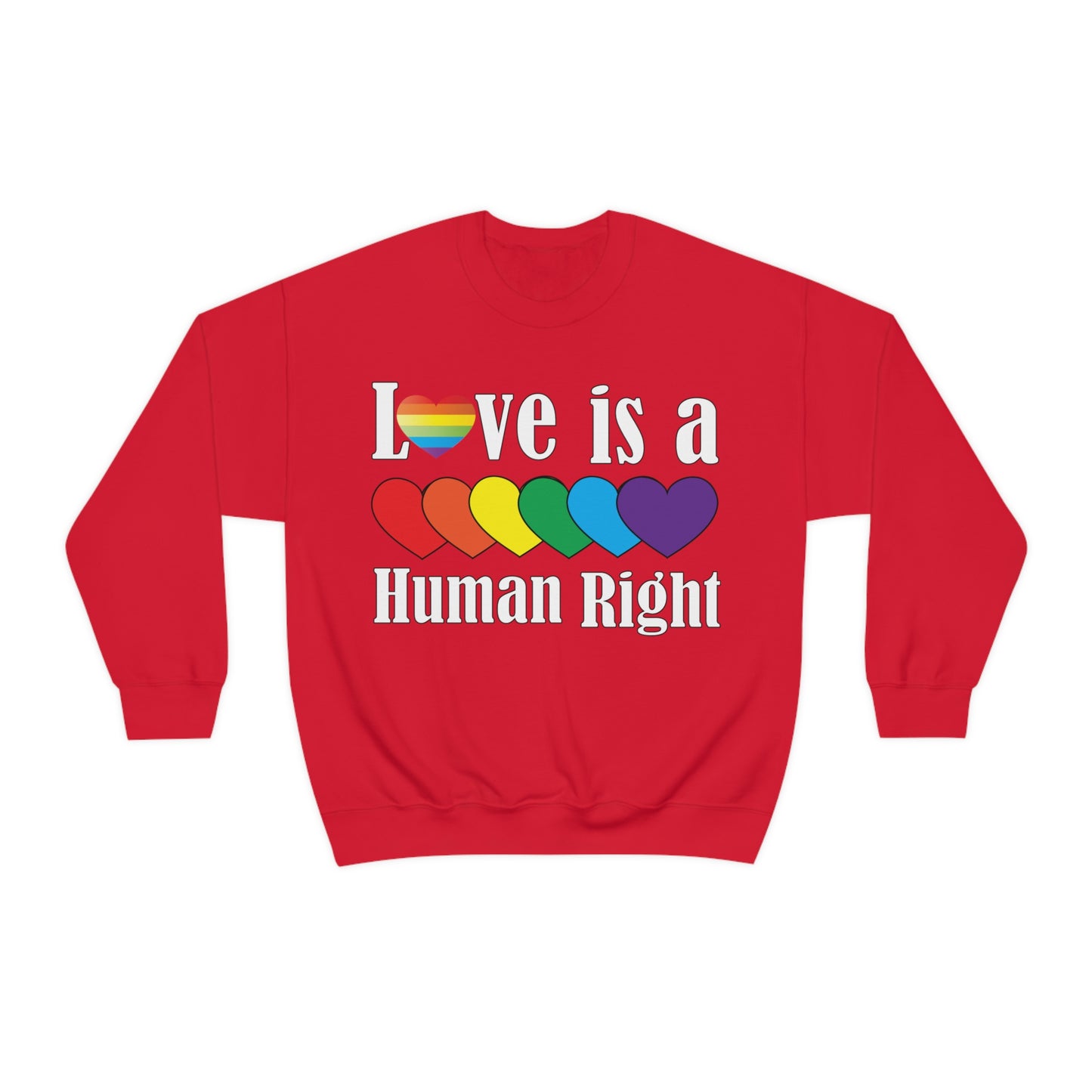 Love is a Human right Crewneck Sweatshirt