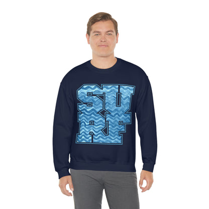 Surf Wavy Crewneck Sweatshirt