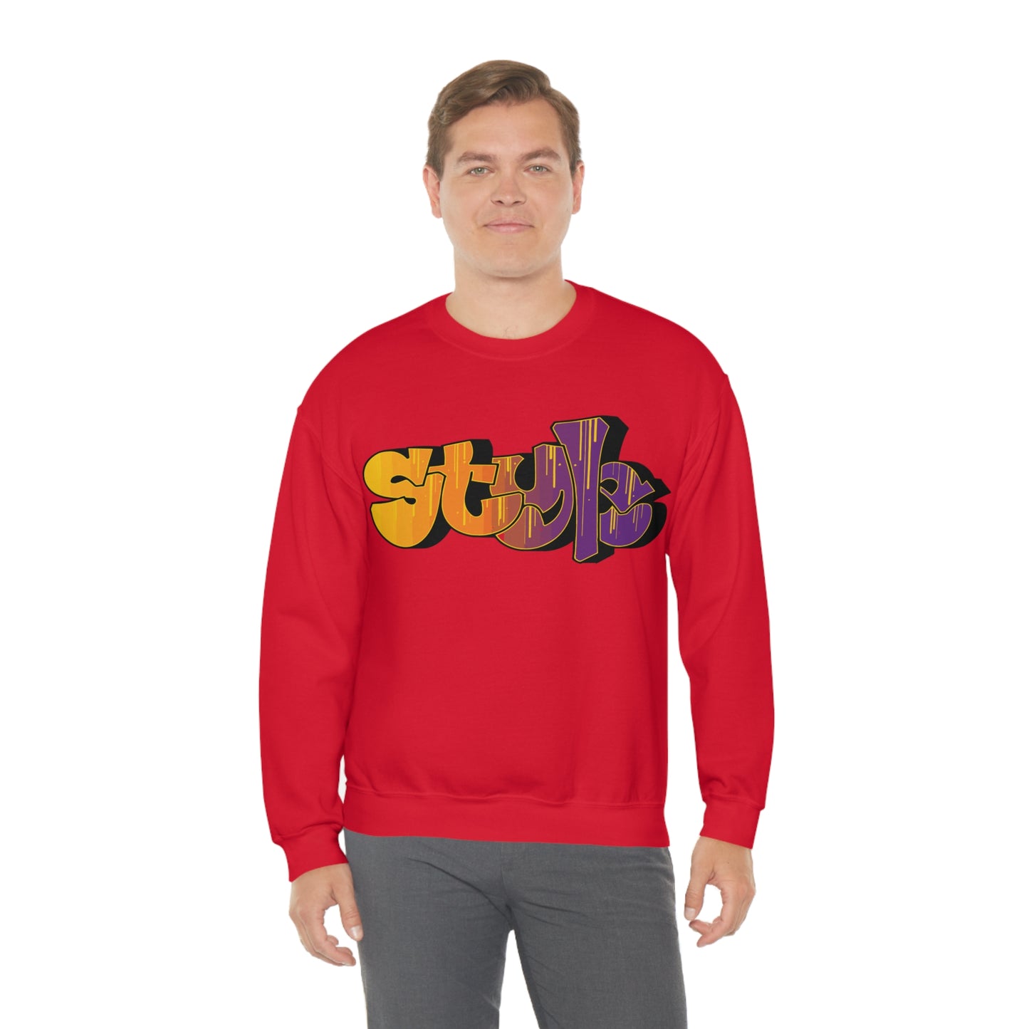 Style colorful graffiti Crewneck Sweatshirt