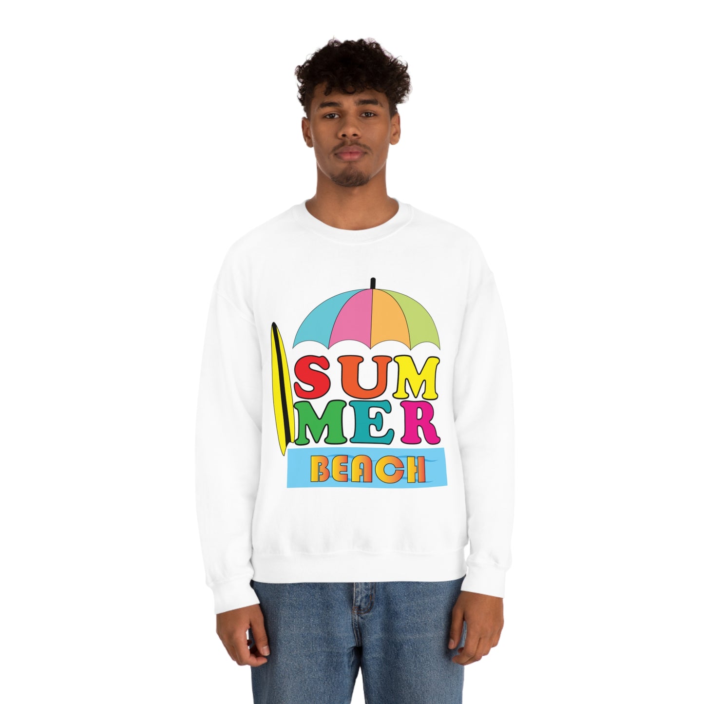 Summer Beach Crewneck Sweatshirt