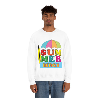 Summer Beach Crewneck Sweatshirt