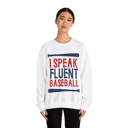 I Speak Fluent Baseball Crewneck Sweatshirt