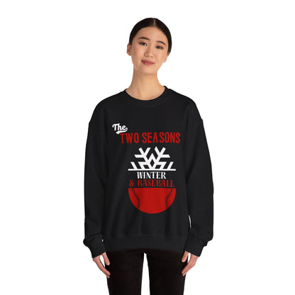 Two Seasons Winter & Baseball Crewneck Sweatshirt