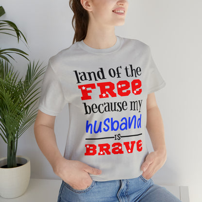 U.S.A the Land of the free Husband T-Shirt