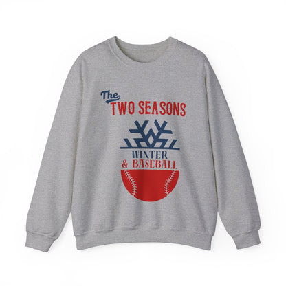 Two Seasons Winter & Baseball Crewneck Sweatshirt