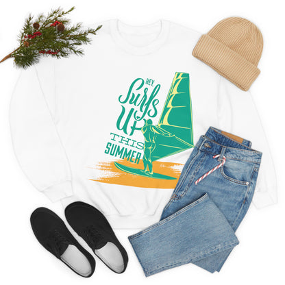 Hey Surfs Up Crewneck Sweatshirt