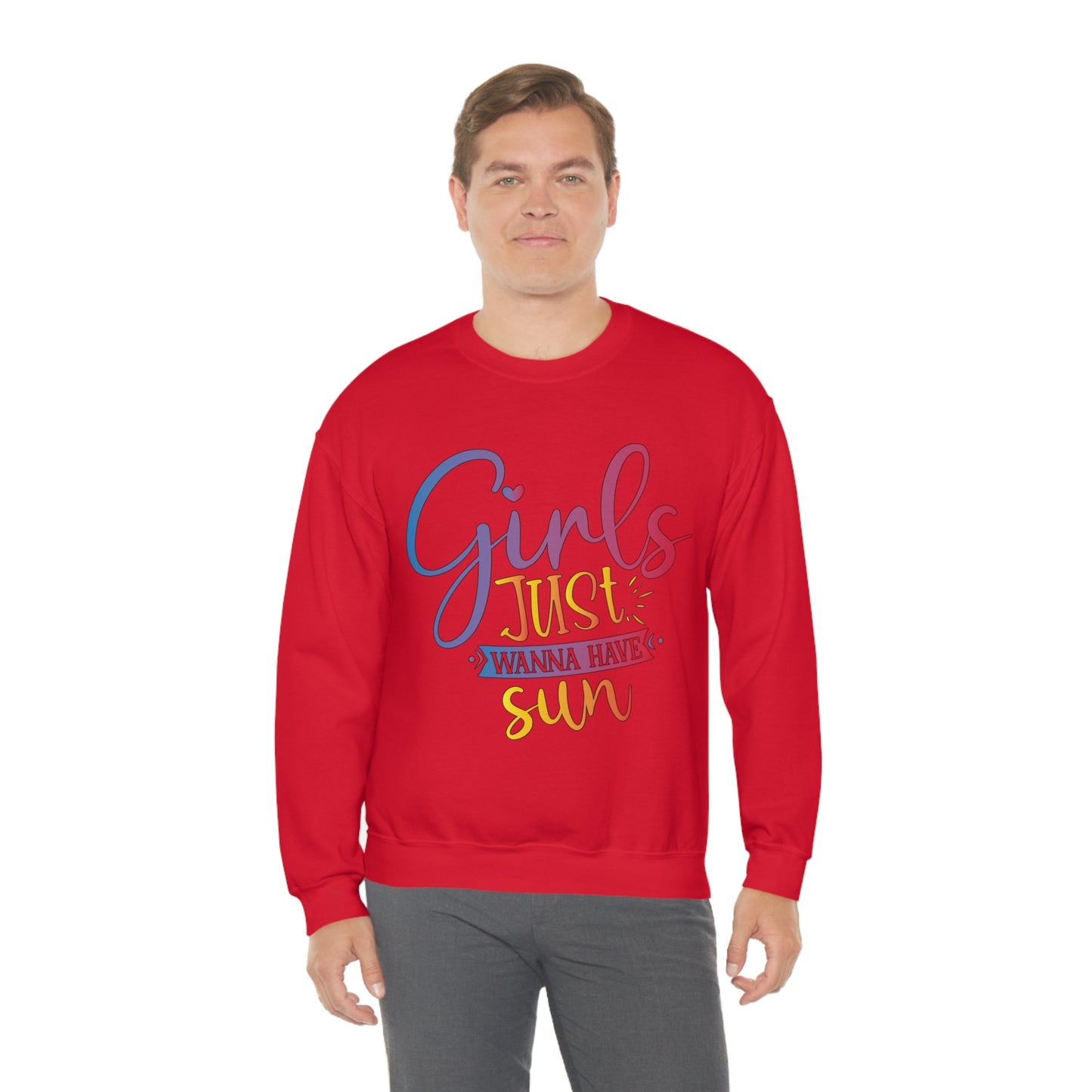 Girls Just Wanna Have Sun Crewneck Sweatshirt