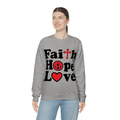 Faith Hope Love Crewneck Sweatshirt