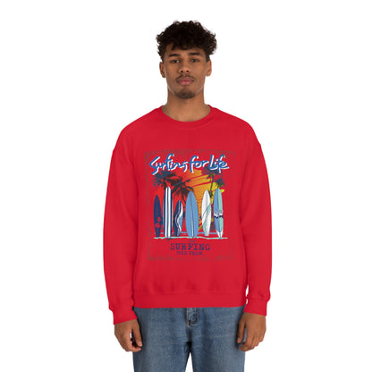 Surfing For Life Crewneck Sweatshirt