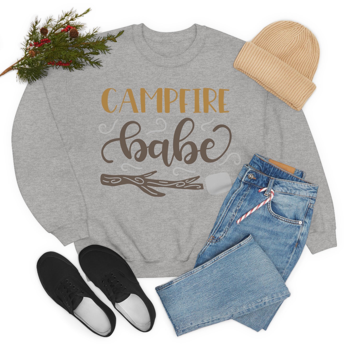 Campfire_babe Crewneck Sweatshirt