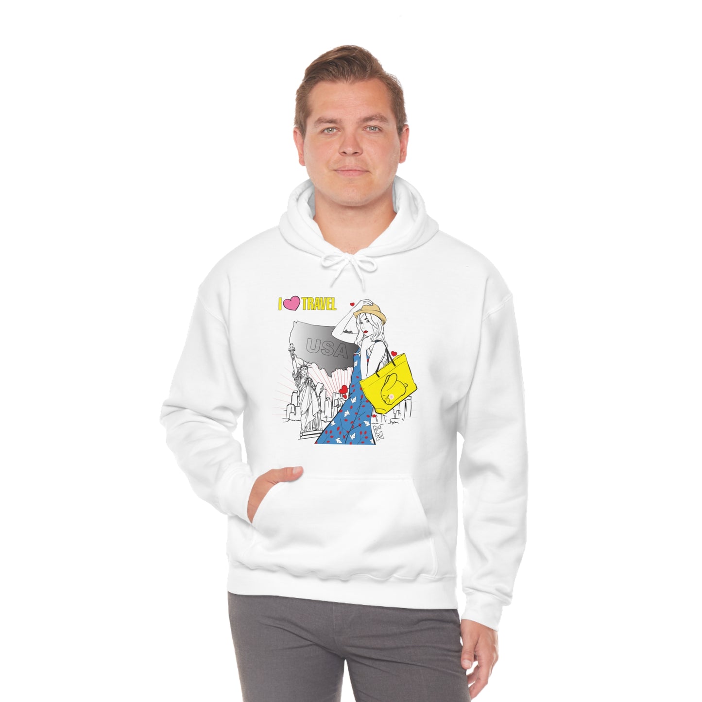 I love to travel _1 Hoodie