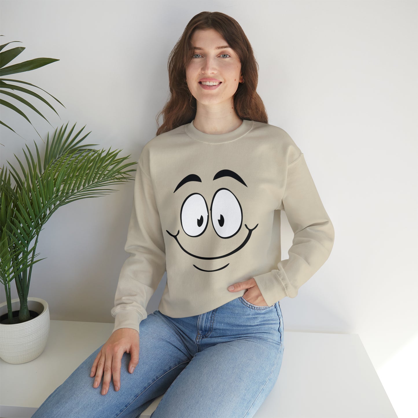 Smiley face Crewneck Sweatshirt