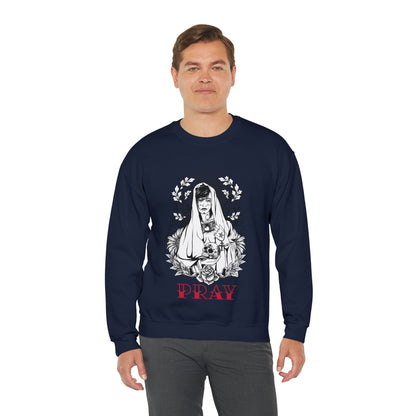 Pray Tattoo Crewneck Sweatshirt