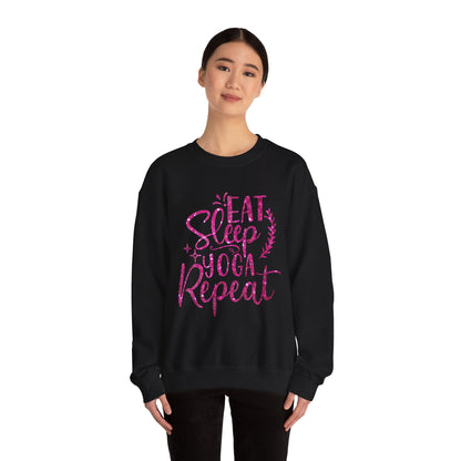 Eat Sleep Yoga Repeat Crewneck Sweatshirt