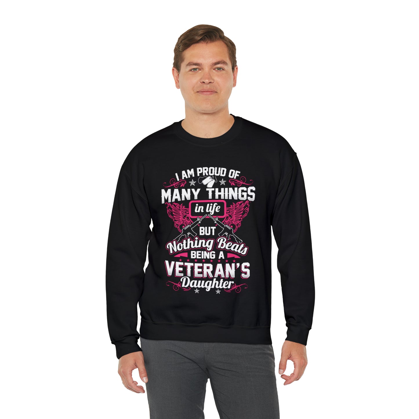 Proud veteran dad Crewneck Sweatshirt