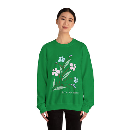 Bloom like a flower Crewneck Sweatshirt