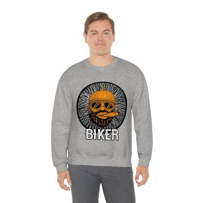 Cool Biker Crewneck Sweatshirt