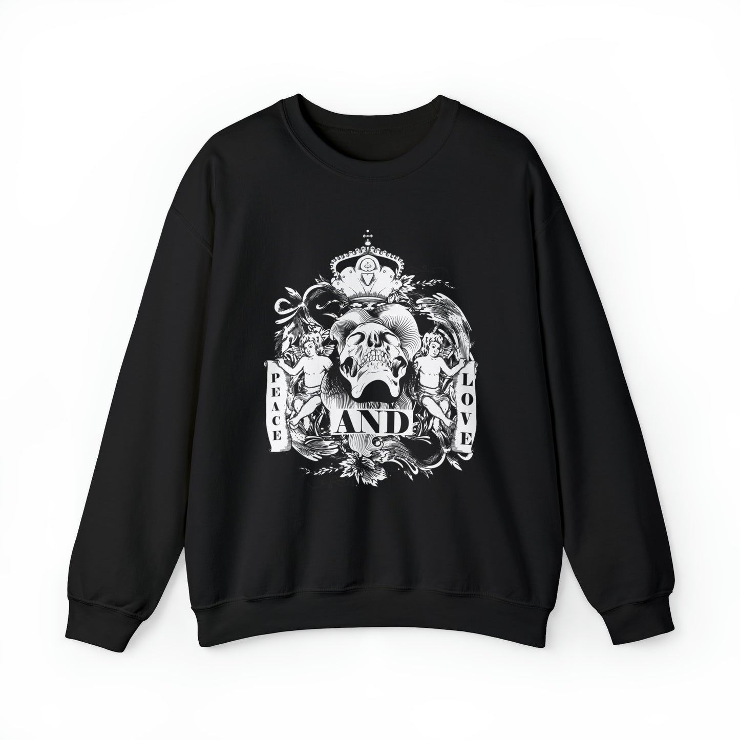 Peace and Love Demon to Angels Crewneck Sweatshirt