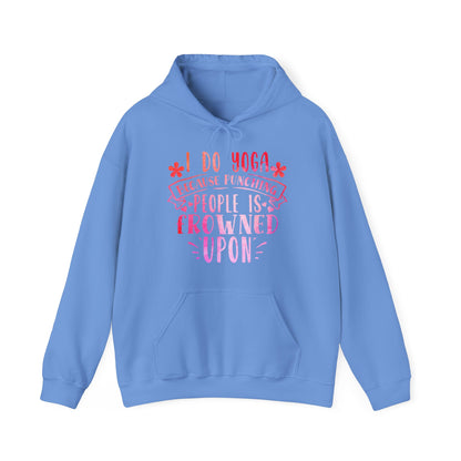 Yoga vs punching people Hoodie