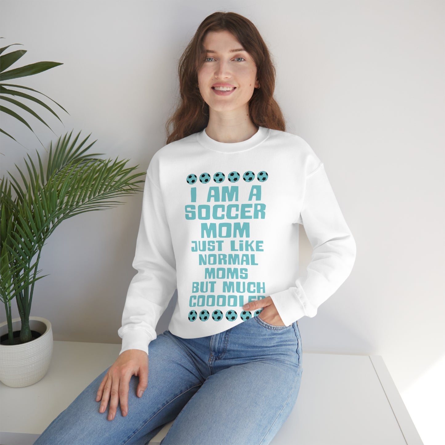 Cooler soccer mom Crewneck Sweatshirt