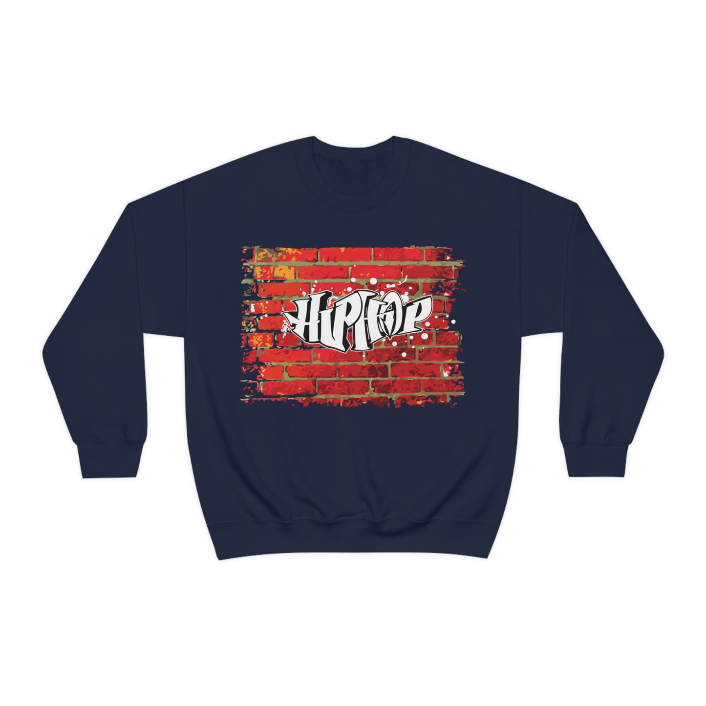 Hip Hop graffiti on the wall Crewneck Sweatshirt