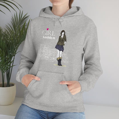 Girl with fashion Hoodie