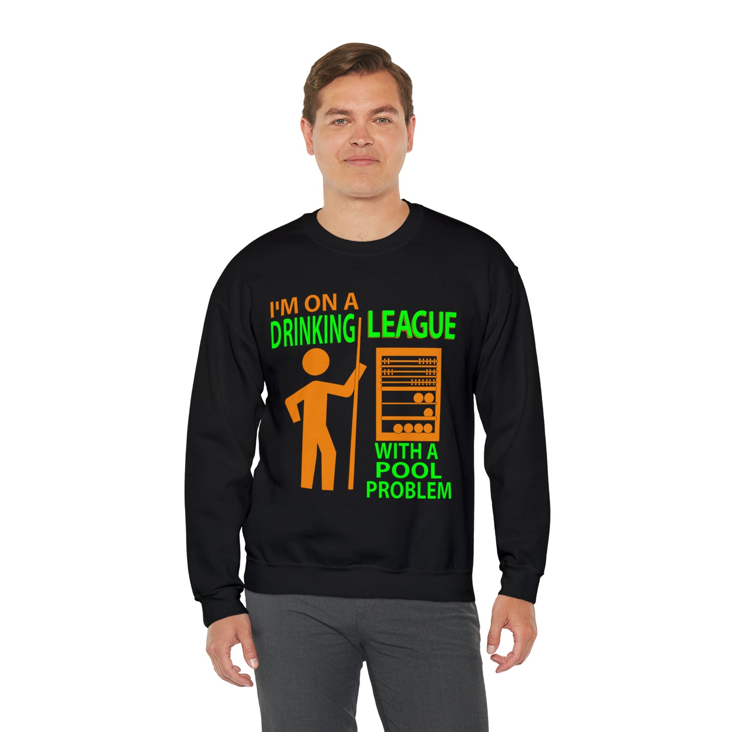 DRINKING POOL LEAGUE Crewneck Sweatshirt