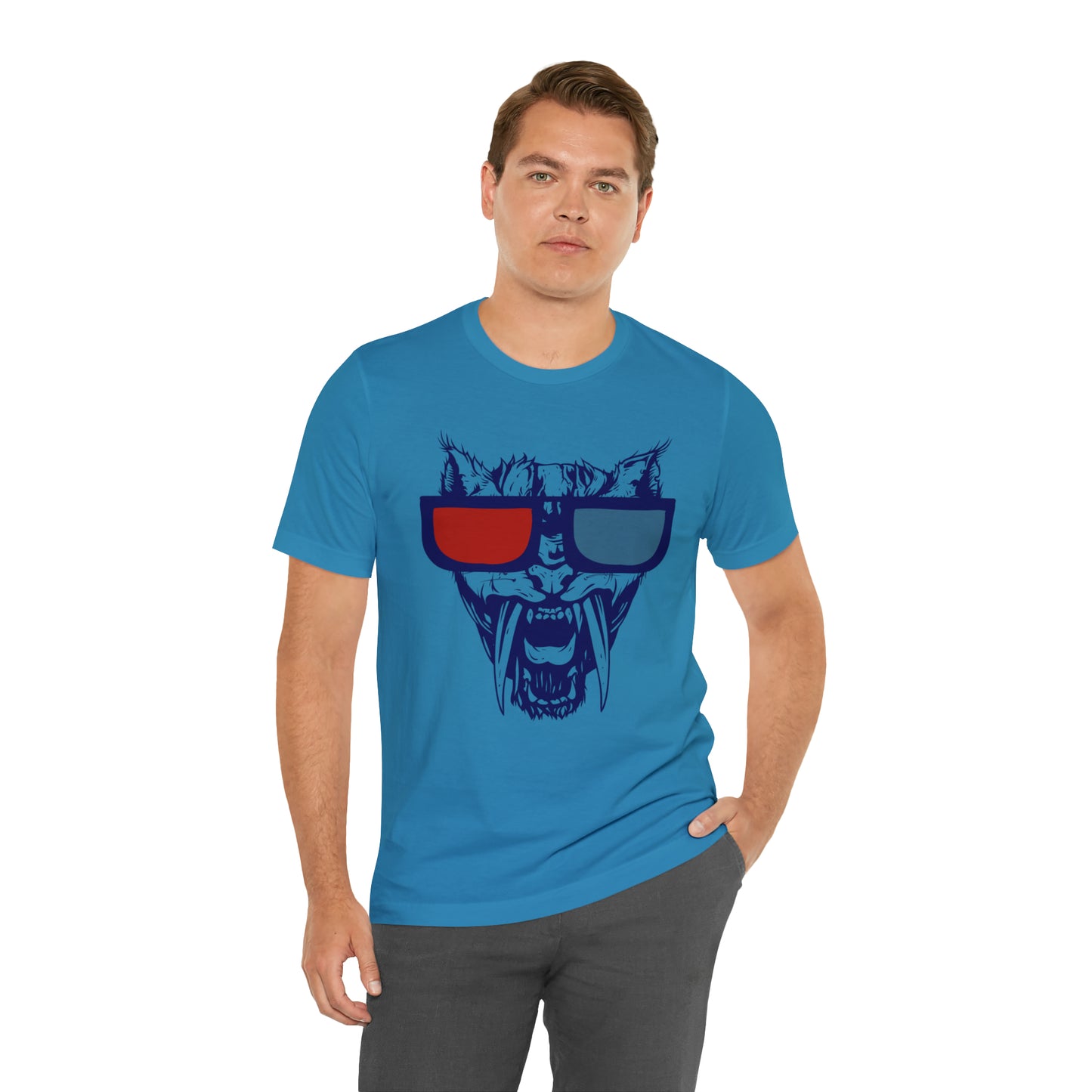 3D Glasses Tiger T-Shirt