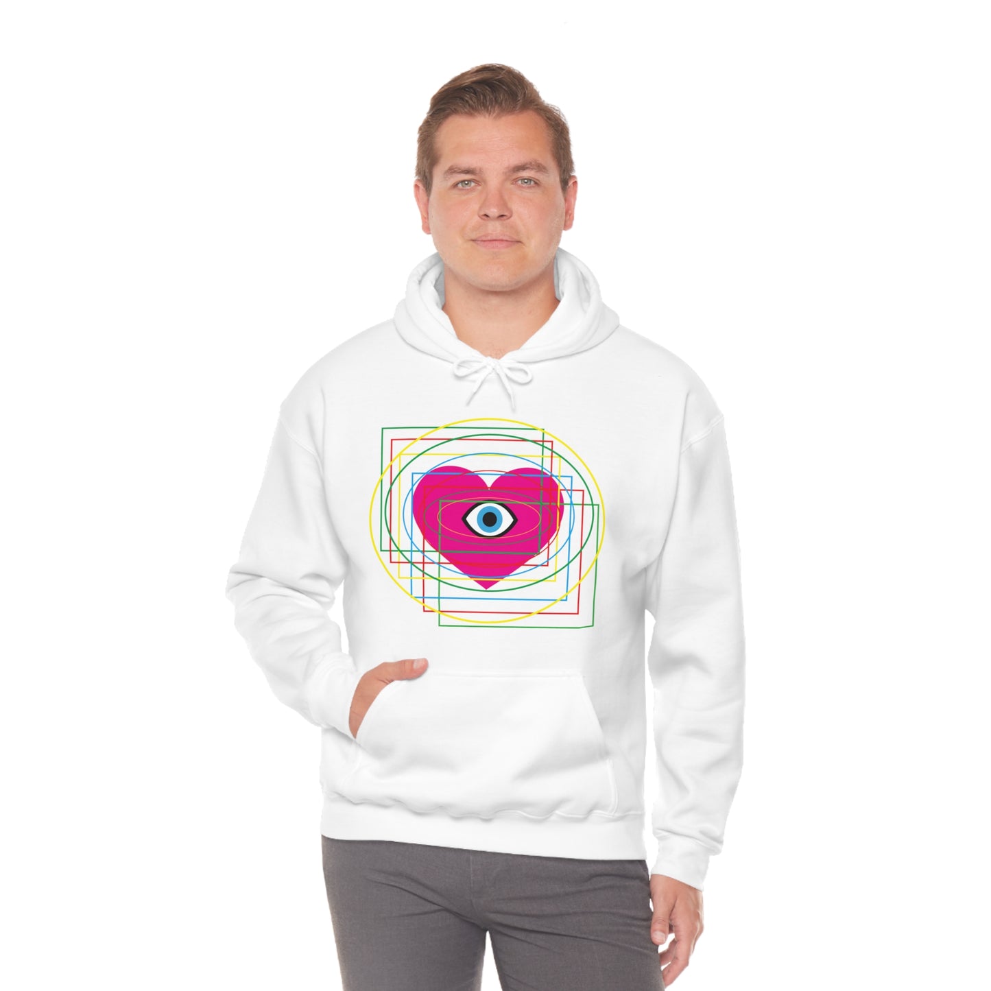 Eye Love in all dimension Hoodie