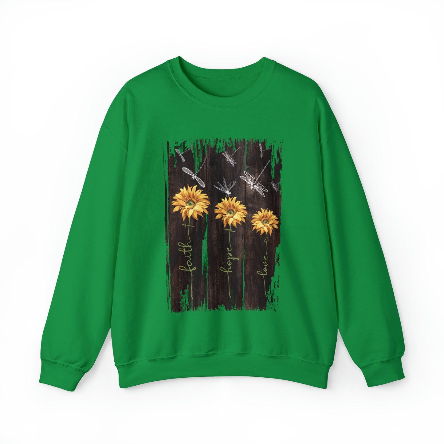 Sunflowers Faith hope love Crewneck Sweatshirt