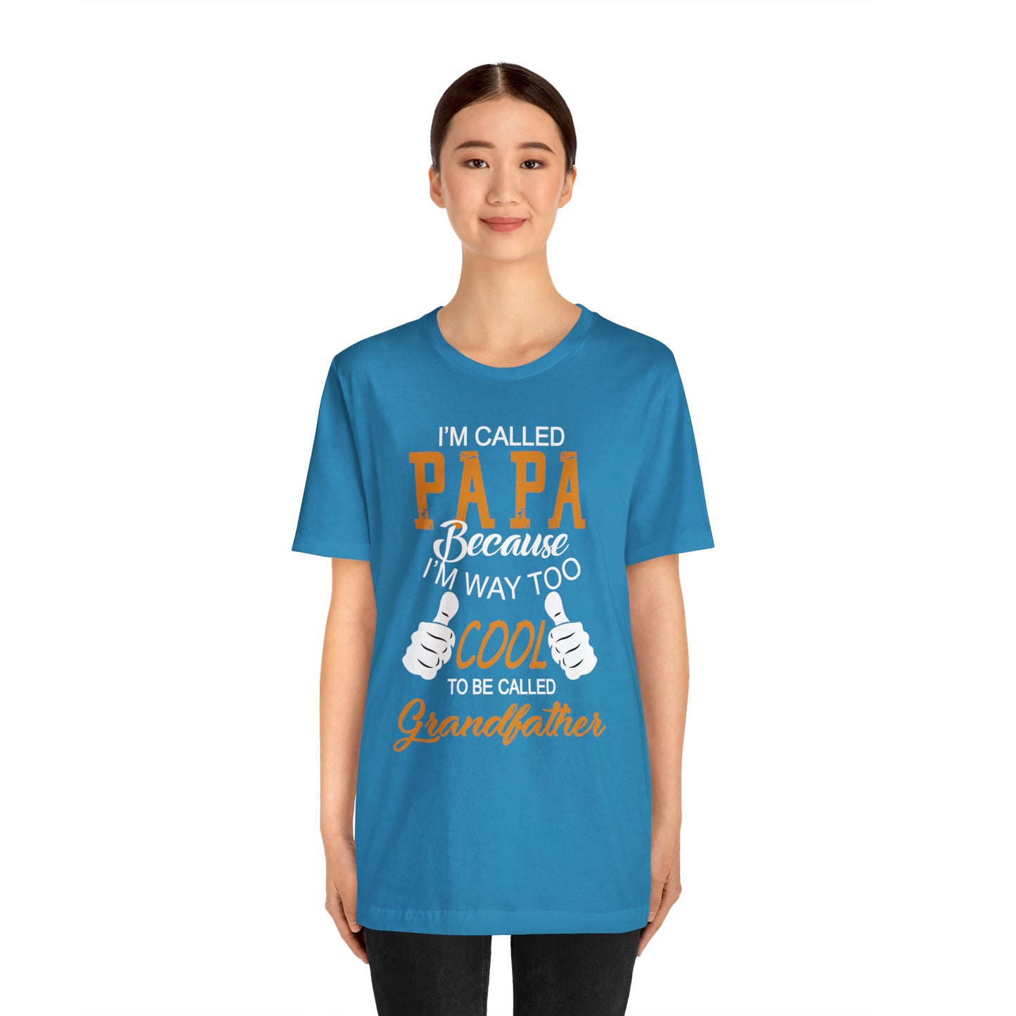 Papa Way 2 Cool to Be Called Grandfather T-Shirt