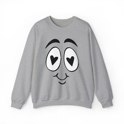 In Love face Crewneck Sweatshirt