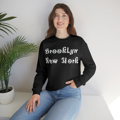 Brooklyn New York Graffitti Crewneck Sweatshirt