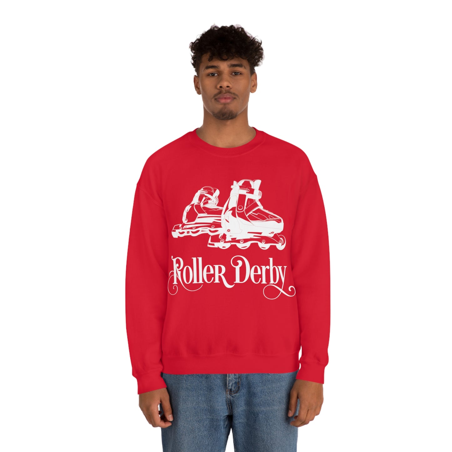 Roller_Derby Crewneck Sweatshirt