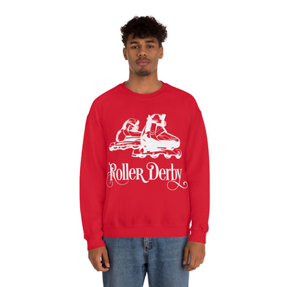 Roller_Derby Crewneck Sweatshirt