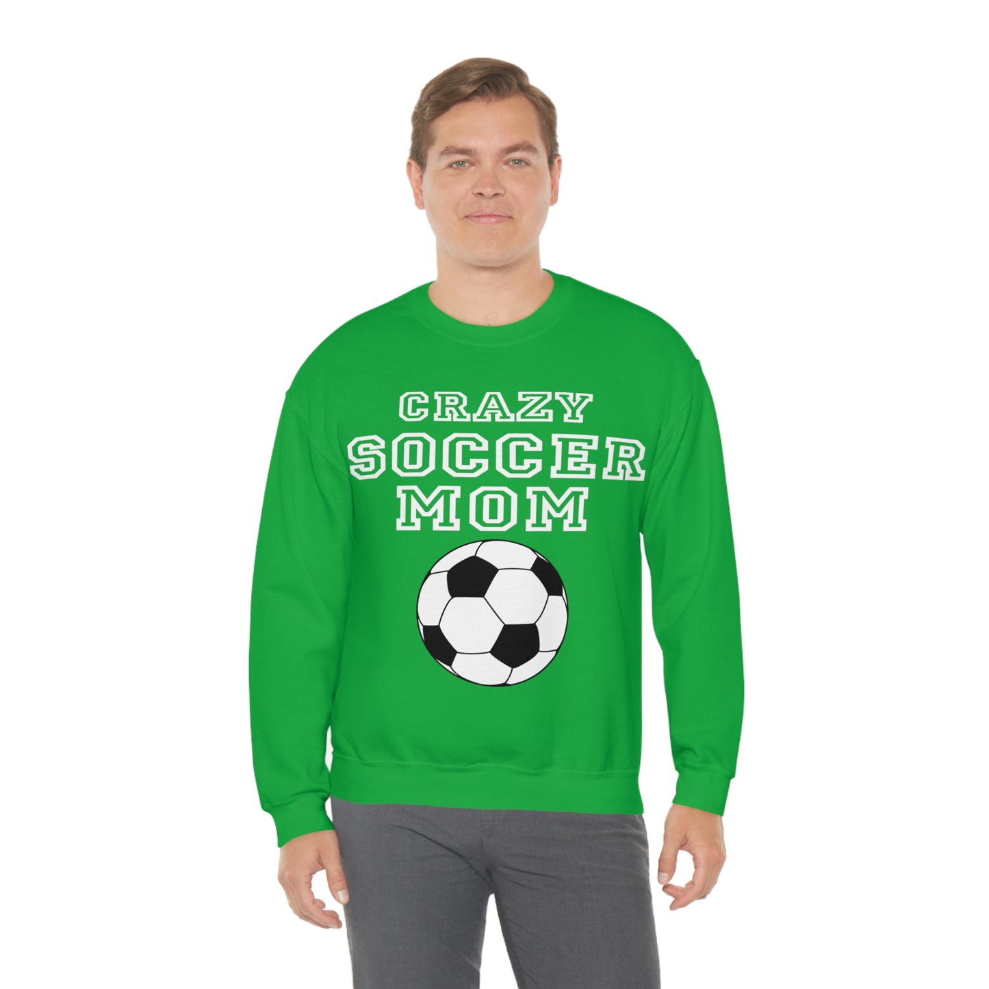 Crazy soccer mom Crewneck Sweatshirt