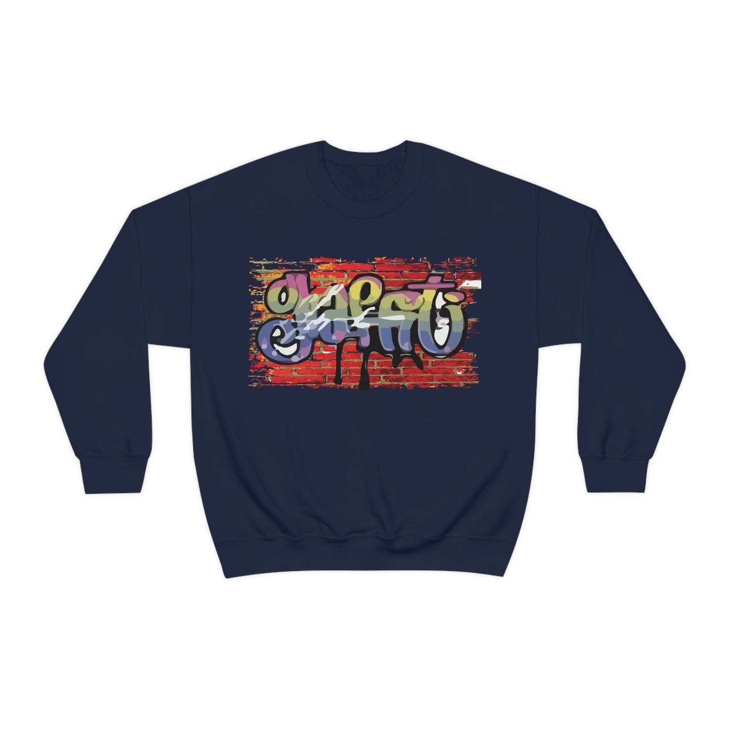 Graffiti on a wall Crewneck Sweatshirt